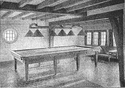 Billiard room at The Homestead